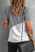 Crew Neck Colorblock Tee